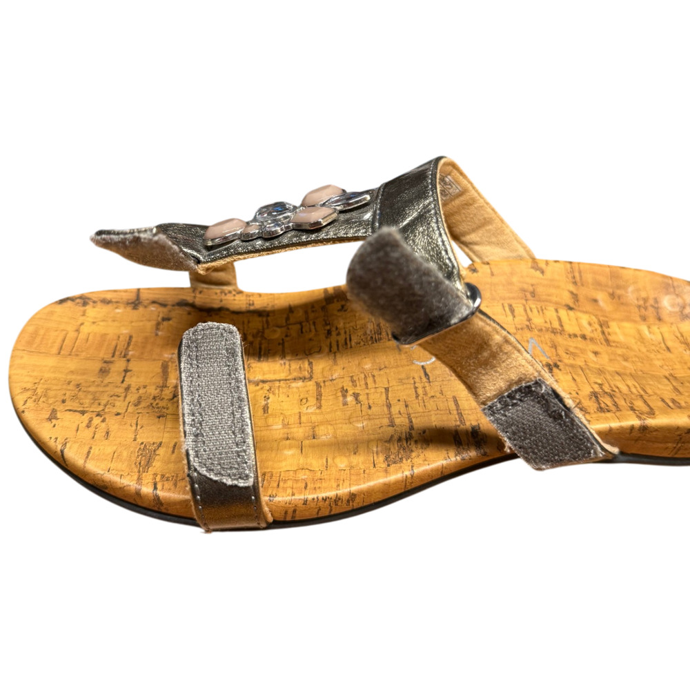 VIONIC Viviana Women's 8 Orthotic Jeweled Metallic Bronze Sandal Comfort Shoe - Picture 9 of 14